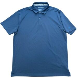 Twillory Polo Shirt Mens Large L Blue Athleisure Performance Short Sleeve Golf